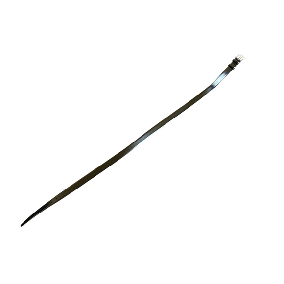 Black Full Grain Italian Leather Belt - Picture 3 of 5